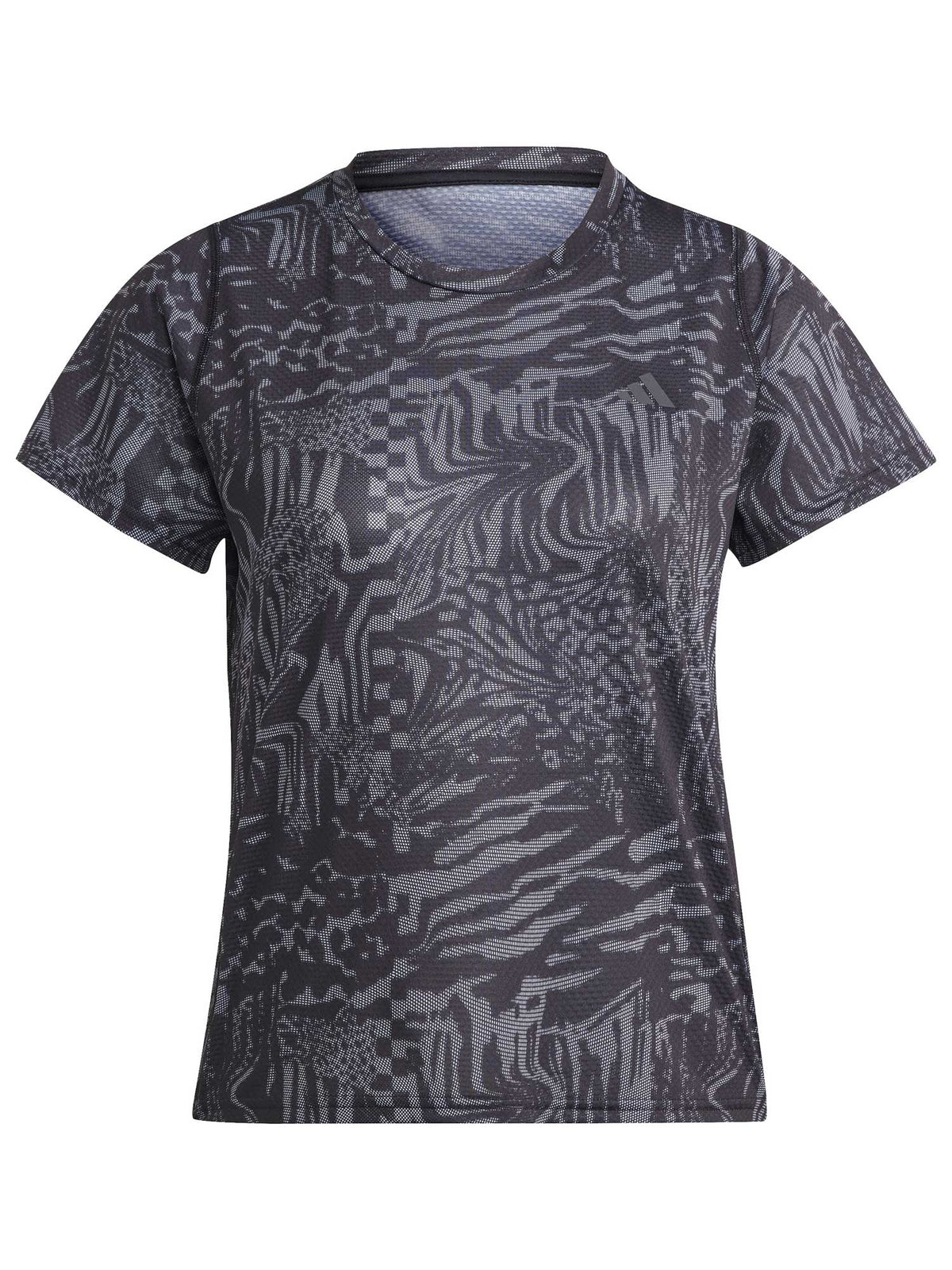ADIDAS PERFORMANCE Тениска Run Icons 3 Bar Logo Allover Print Running